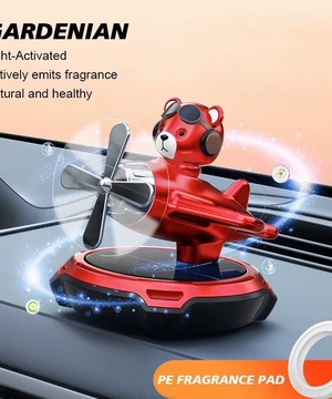 خوشبوکننده خورشیدی هواپیما خرسی-bear-airplane-solar-deodorizer